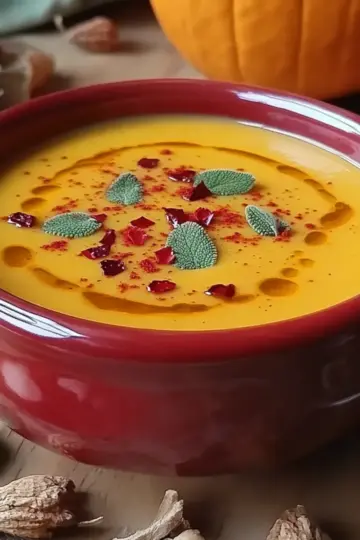 Autumn-Spiced Roasted Pumpkin Soup