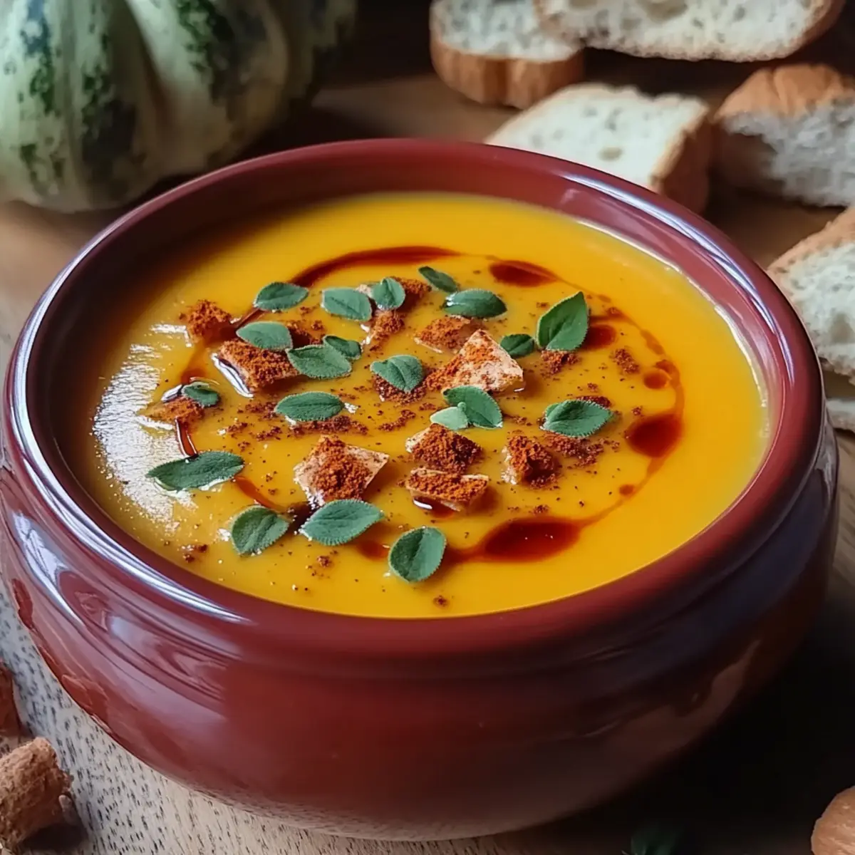 Autumn-Spiced Roasted Pumpkin Soup