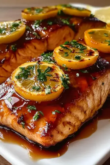 Baked Salmon with Maple Glaze