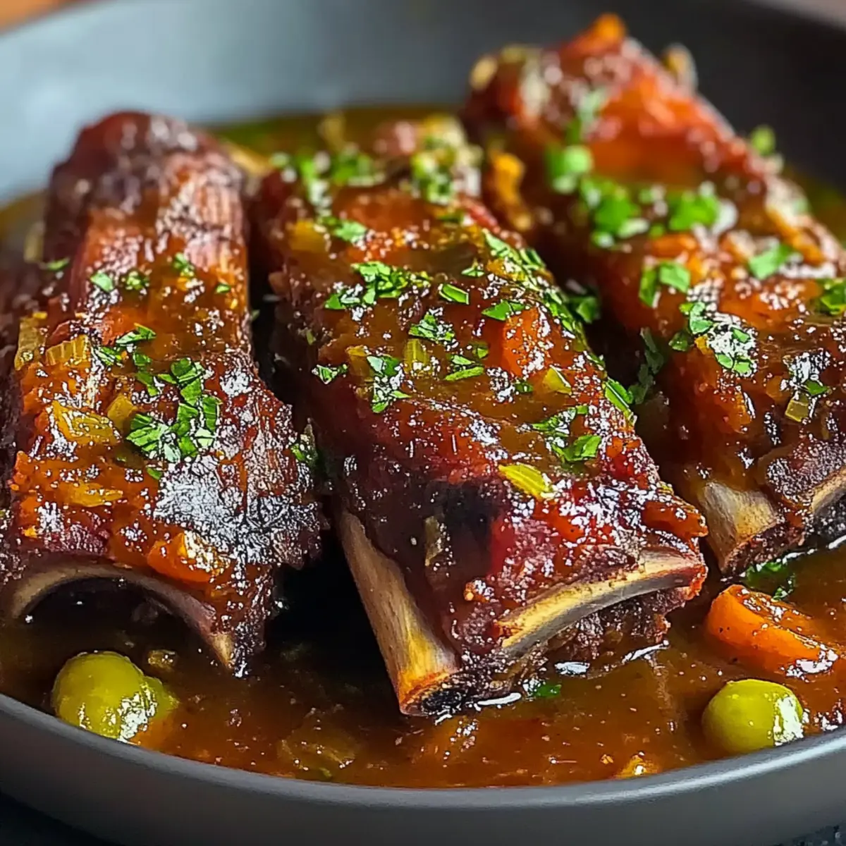 Beef Ribs with Tomato Sauce and Chipotle
