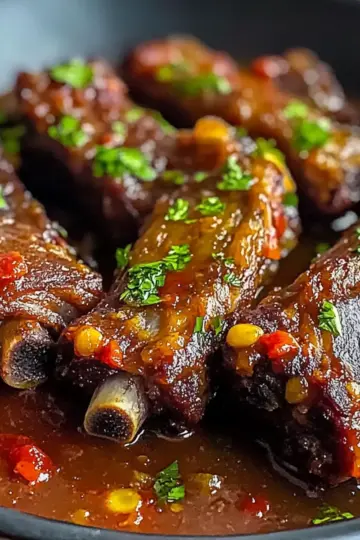 Beef Ribs with Tomato Sauce and Chipotle