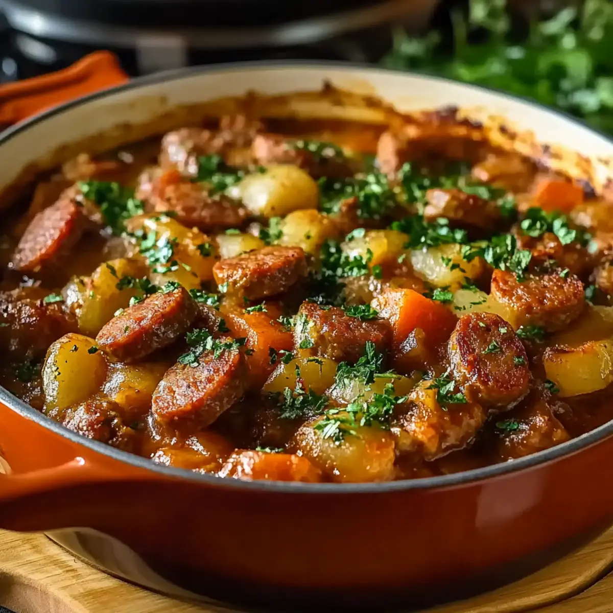 Beef Sausage Casserole