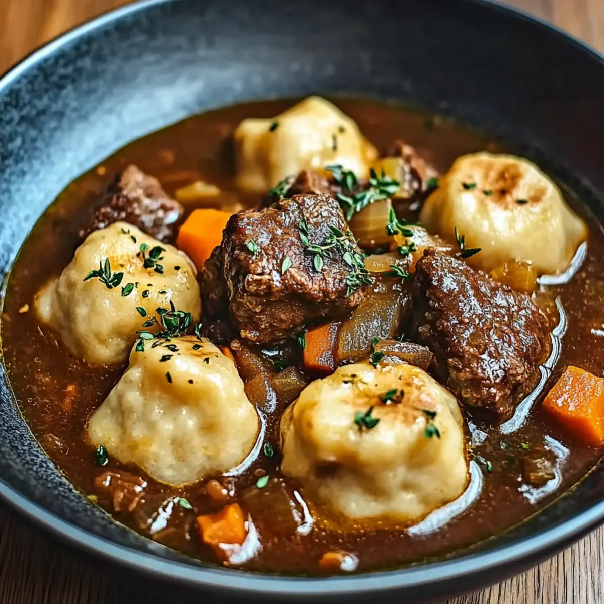 Beef Stew and Dumplings