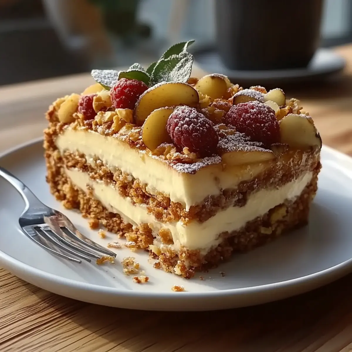 Biscoff Apple Crumble Cheesecake