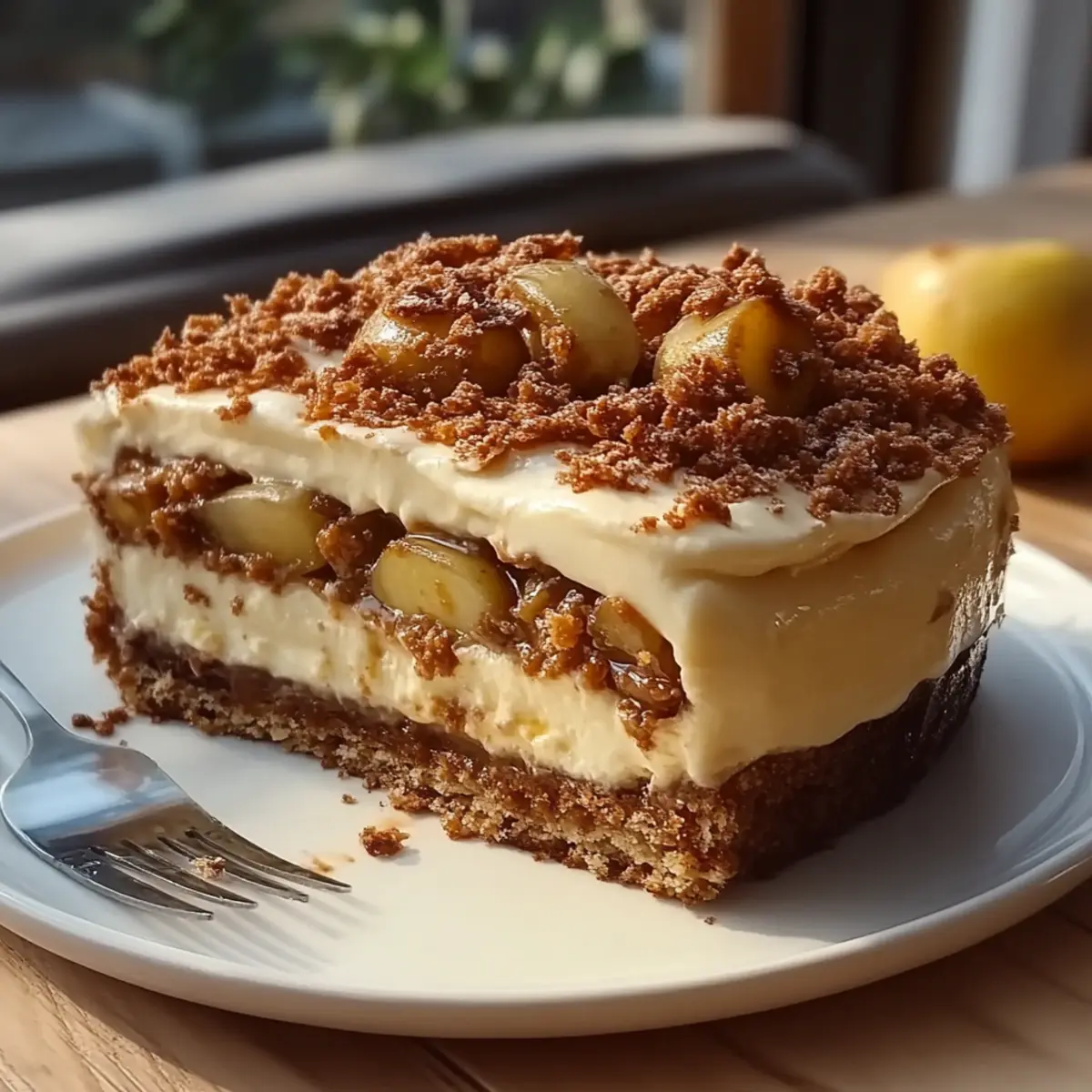 Biscoff Apple Crumble Cheesecake