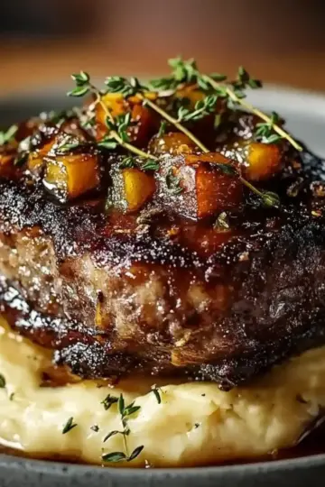 Braised Short Ribs with Mashed Potatoes