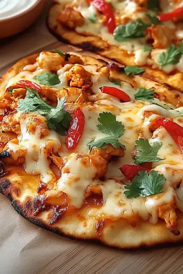 Cheesy Sweet Chilli Chicken Flatbreads