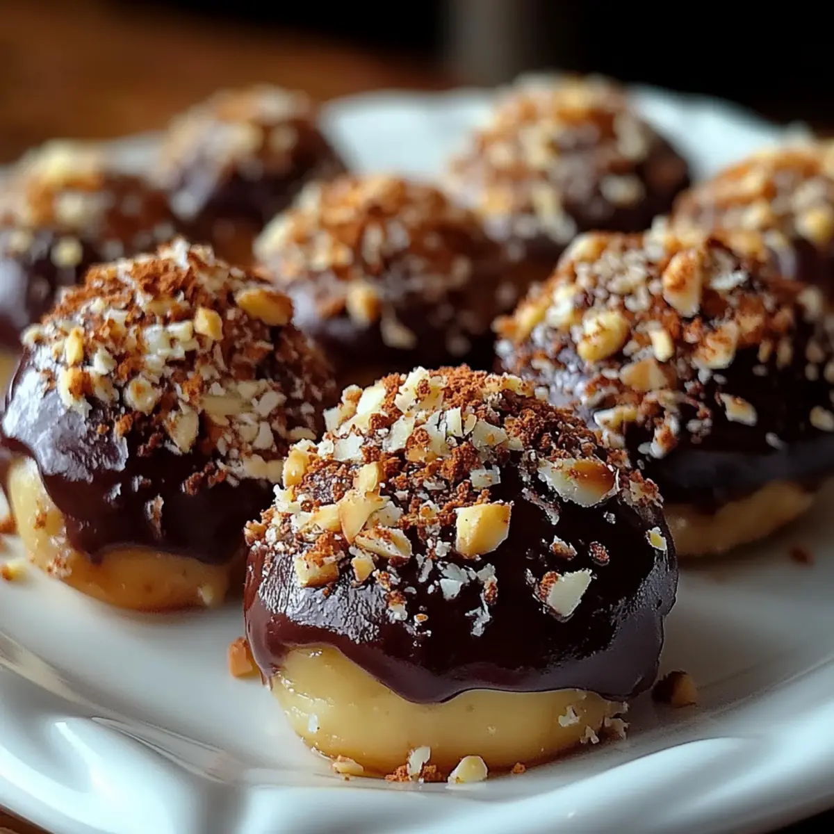 Chocolate-Dipped Bourbon Balls with a Nutty Crunch