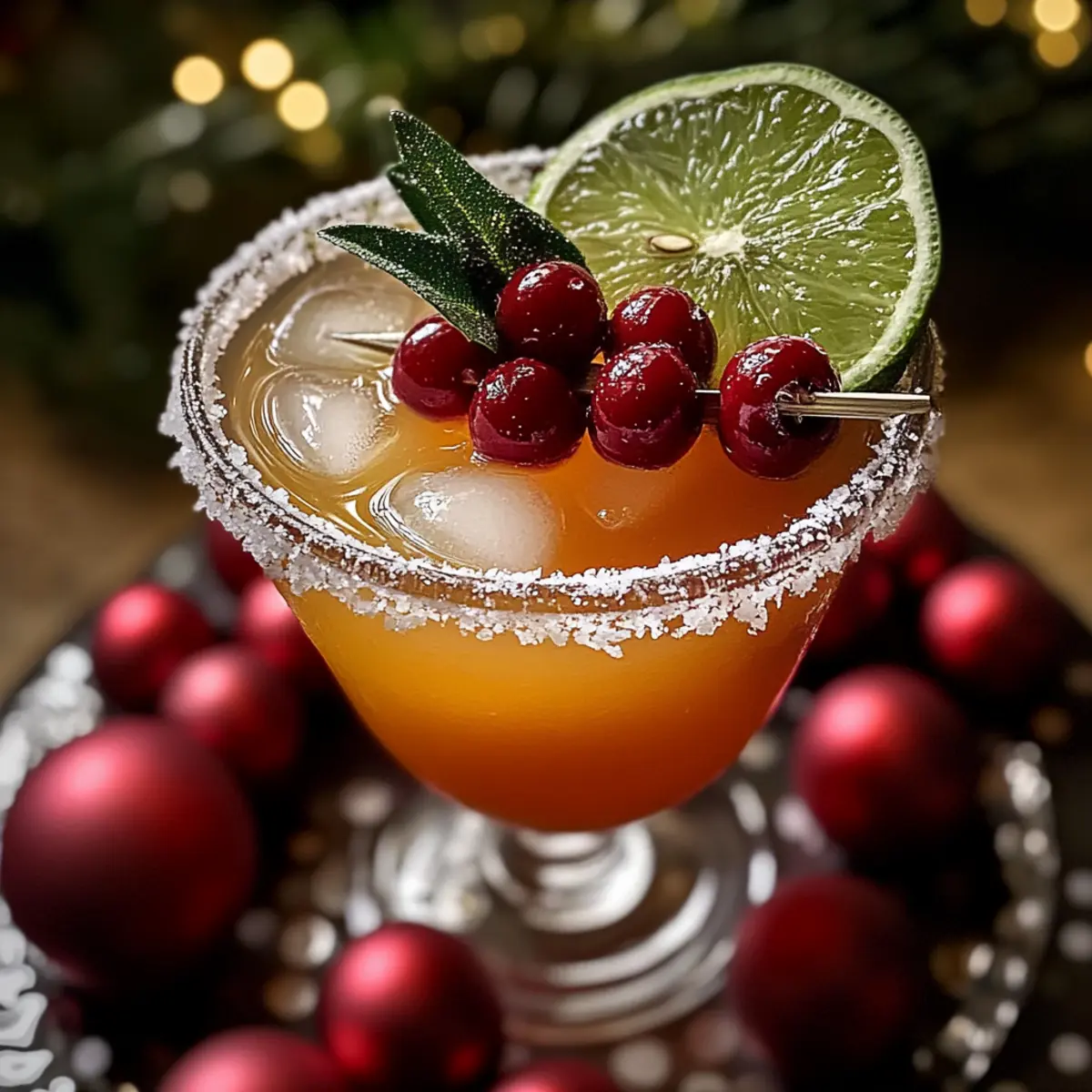 Christmas Mistletoe Margarita