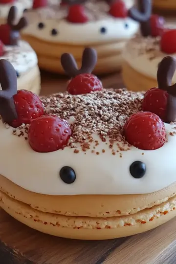 Christmas Reindeer Macarons