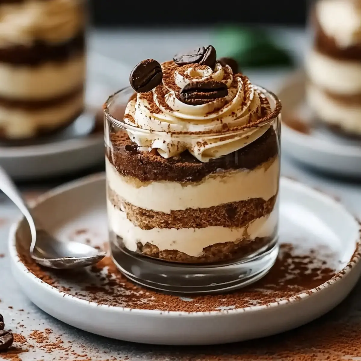 Coffee Protein Tiramisu Cups