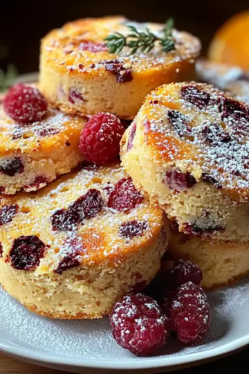 Cozy Cranberry Orange Shortbread