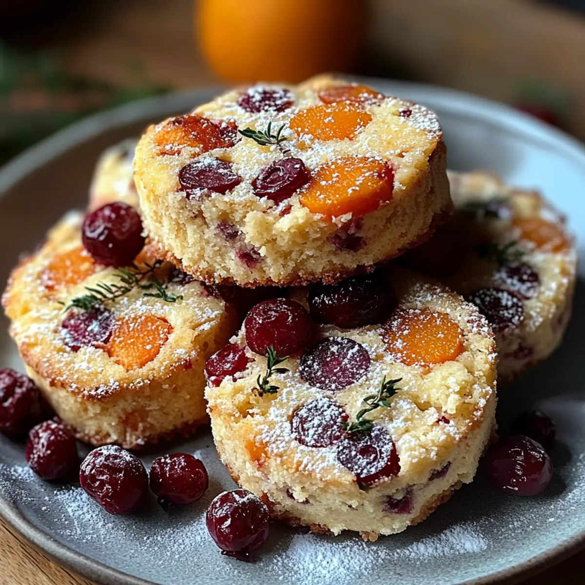 Cozy Cranberry Orange Shortbread