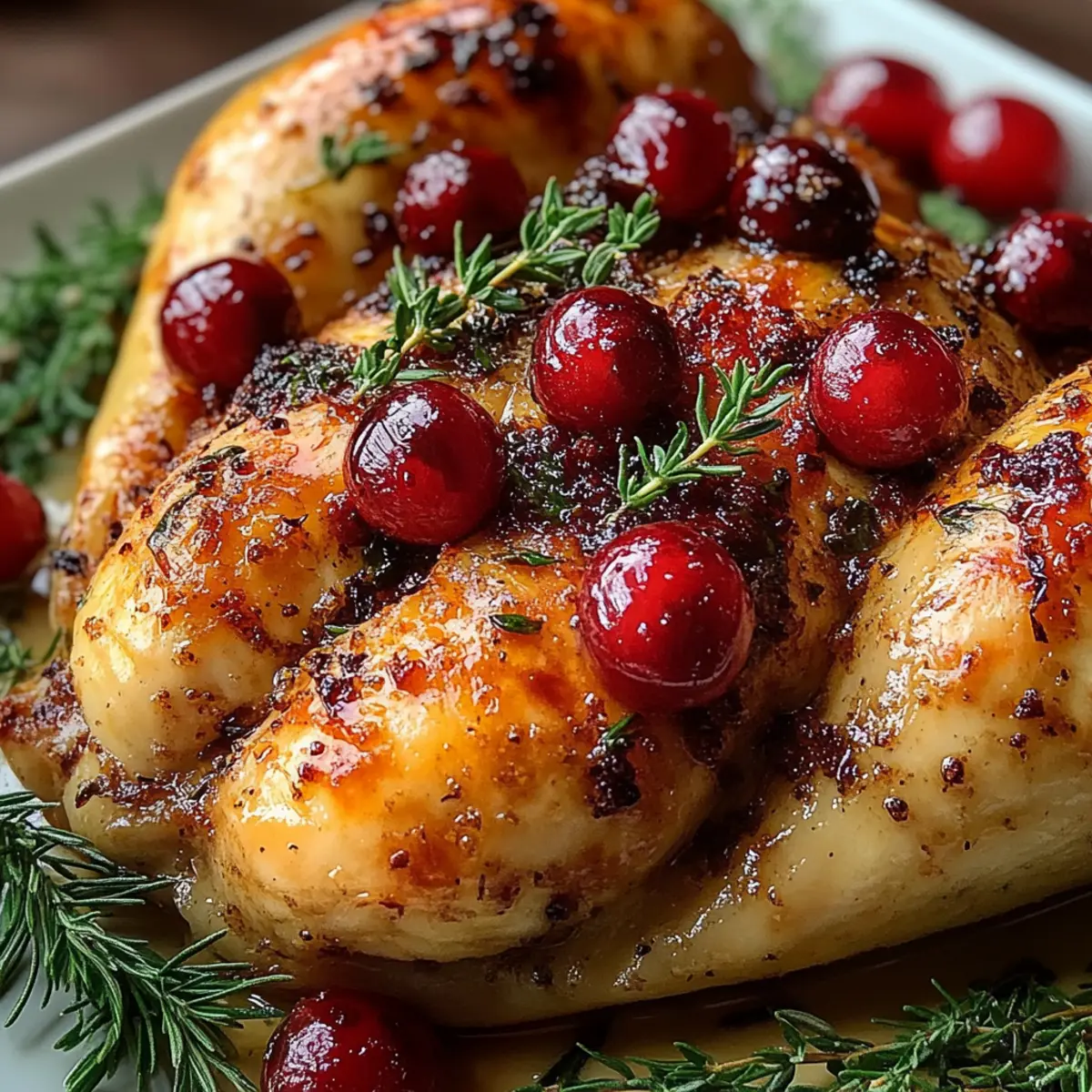 Cranberry Maple Roast Chicken