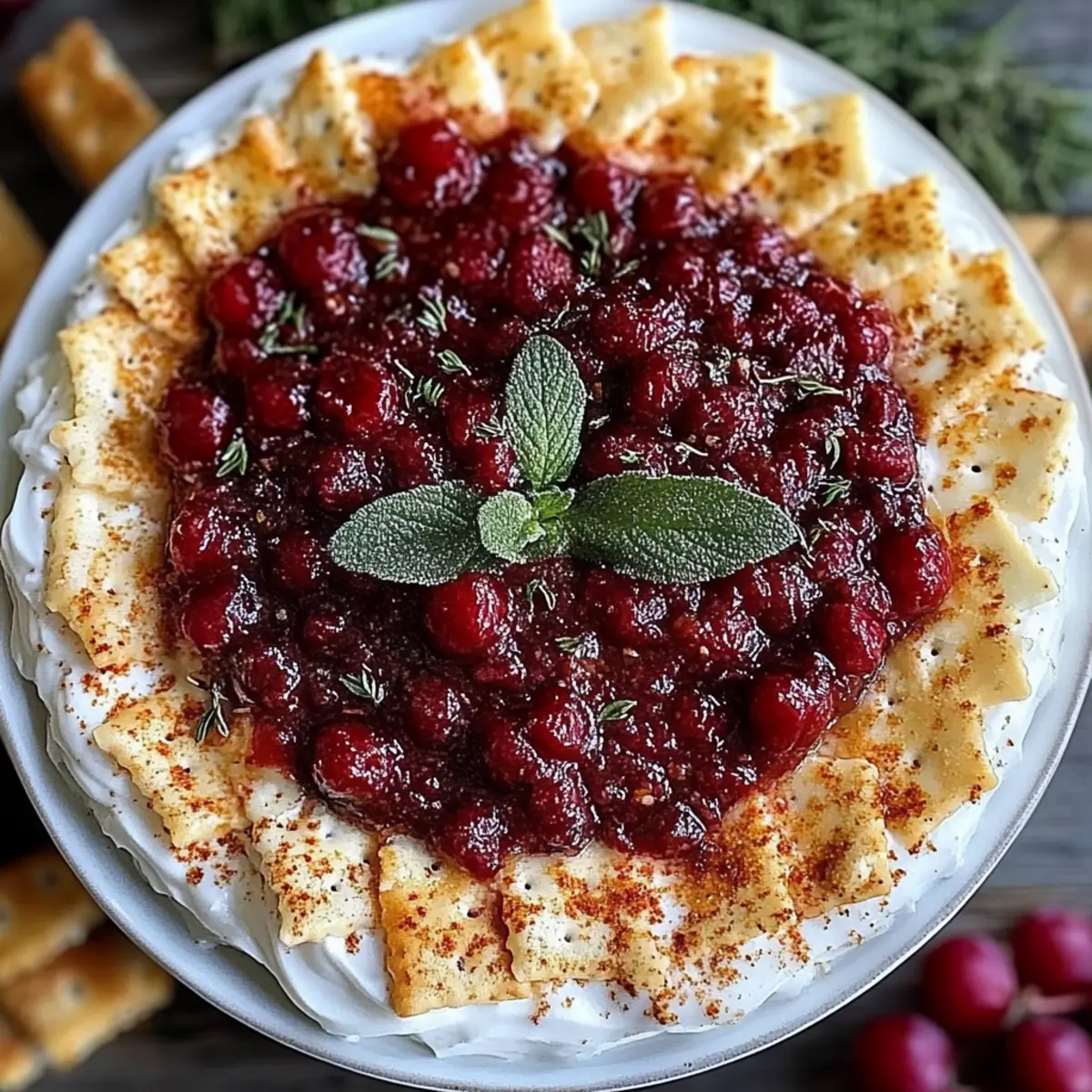 Cranberry Whipped Feta Dip