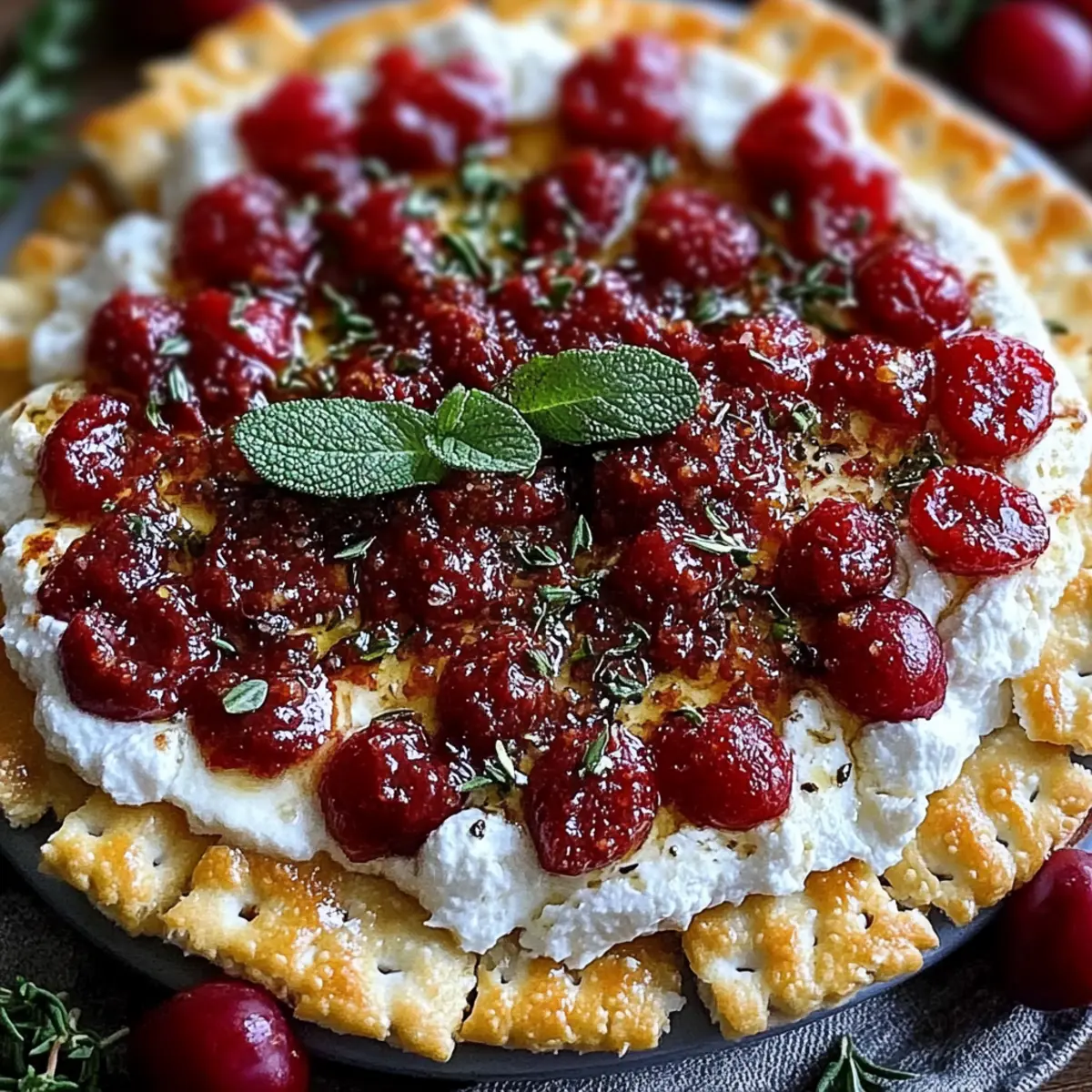 Cranberry Whipped Feta Dip