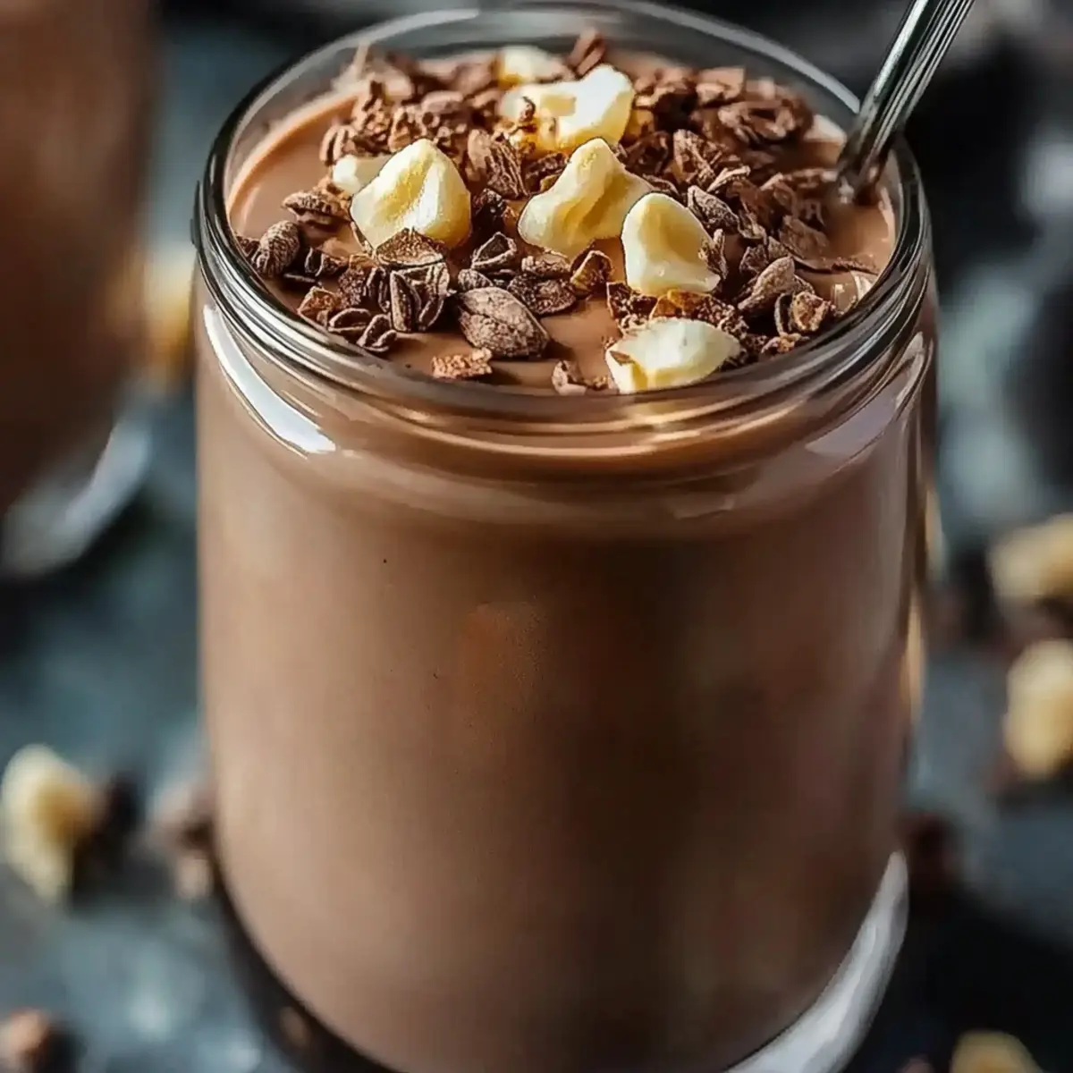 Creamy Chocolate Peanut Butter Protein Smoothie