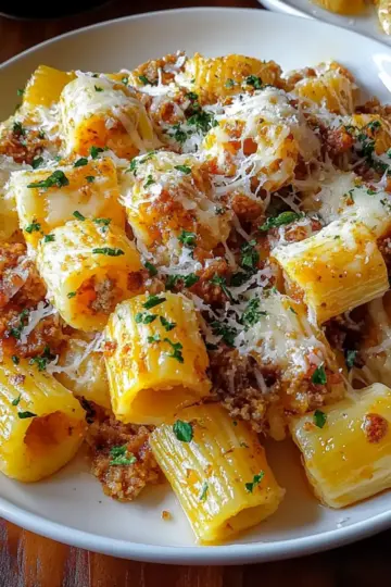 Creamy Rigatoni with Butternut Squash and Spicy Sausage
