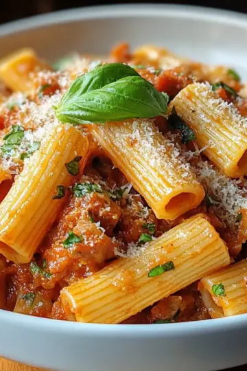 Creamy Spicy Italian Rigatoni