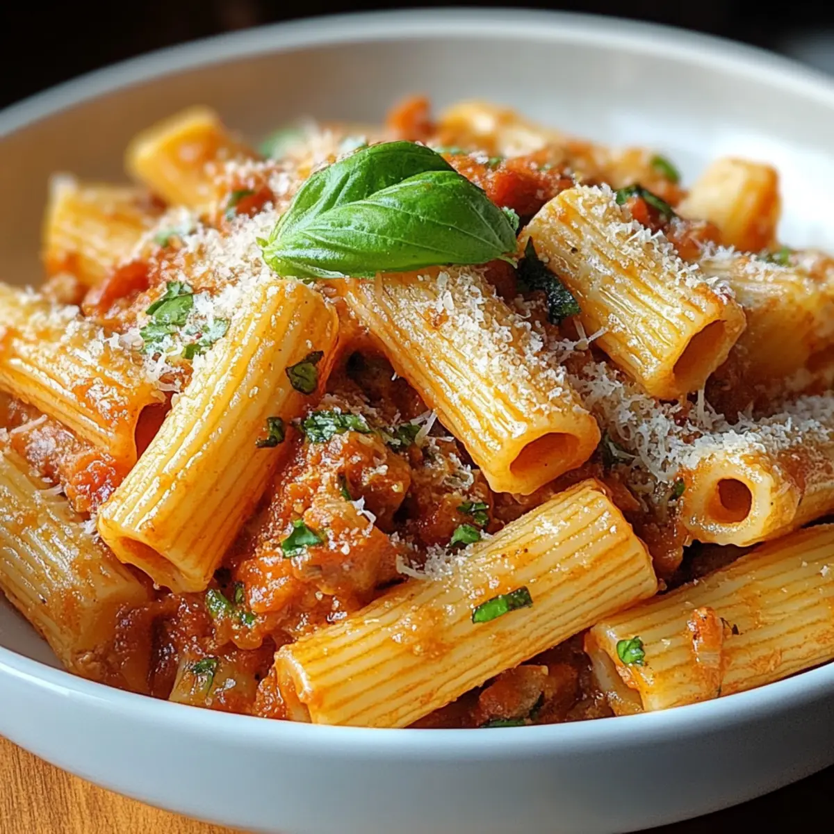 Creamy Spicy Italian Rigatoni