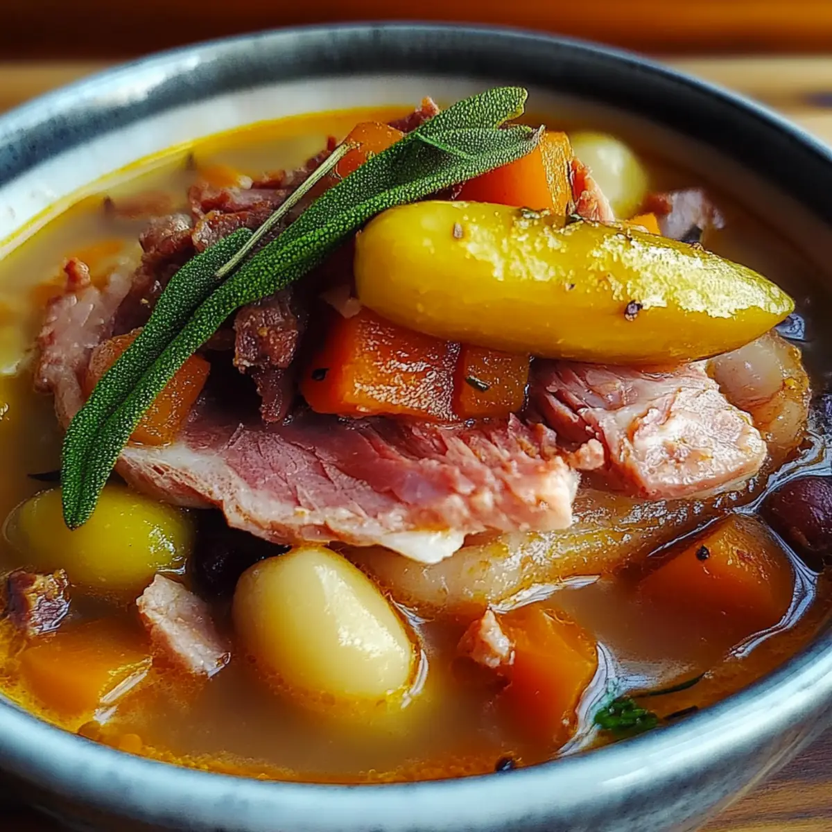 Crockpot Ham and Bean Soup