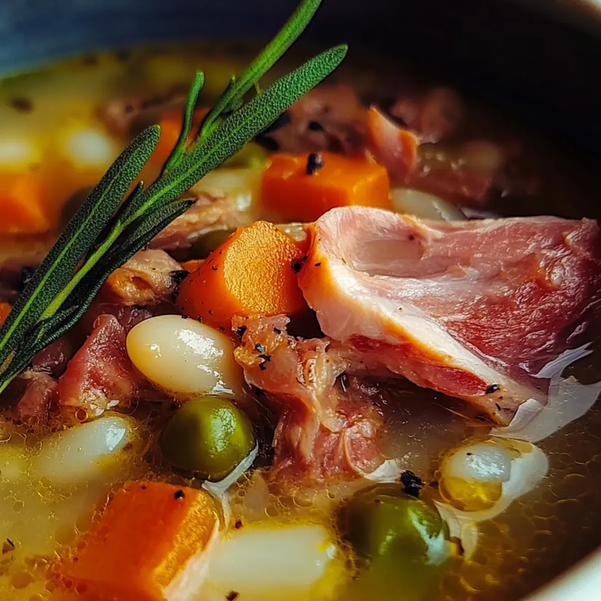 Crockpot Ham and Bean Soup