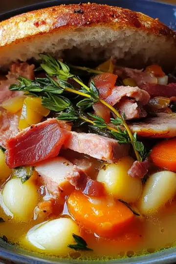 Crockpot Ham and Bean Soup