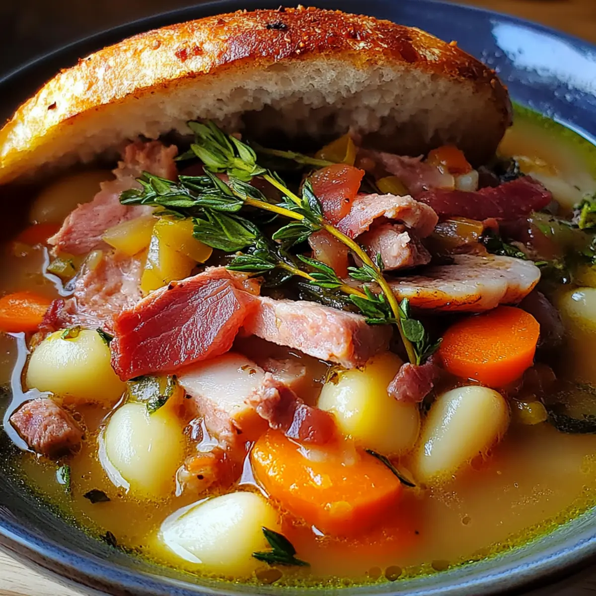 Crockpot Ham and Bean Soup