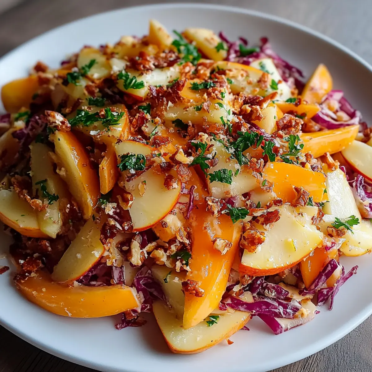 Crunchy Apple Carrot Salad with Creamy Citrus Dressing
