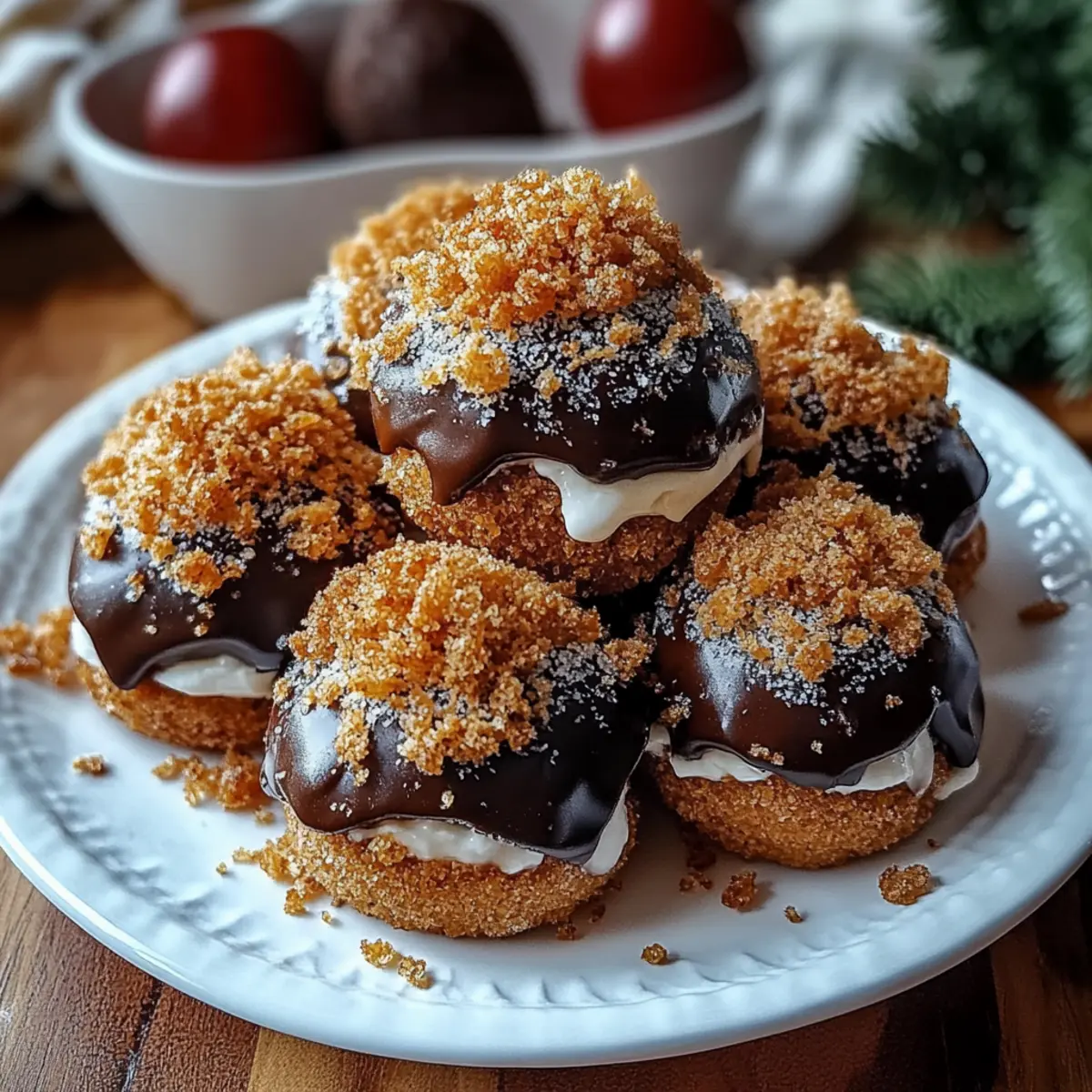 Decadent Spiced Gingerbread Truffles with Creamy Chocolate Coating