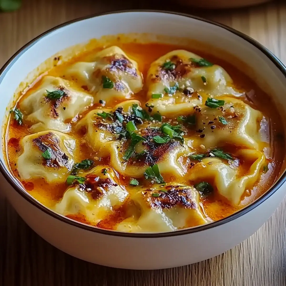 Dumplings Curry Soup