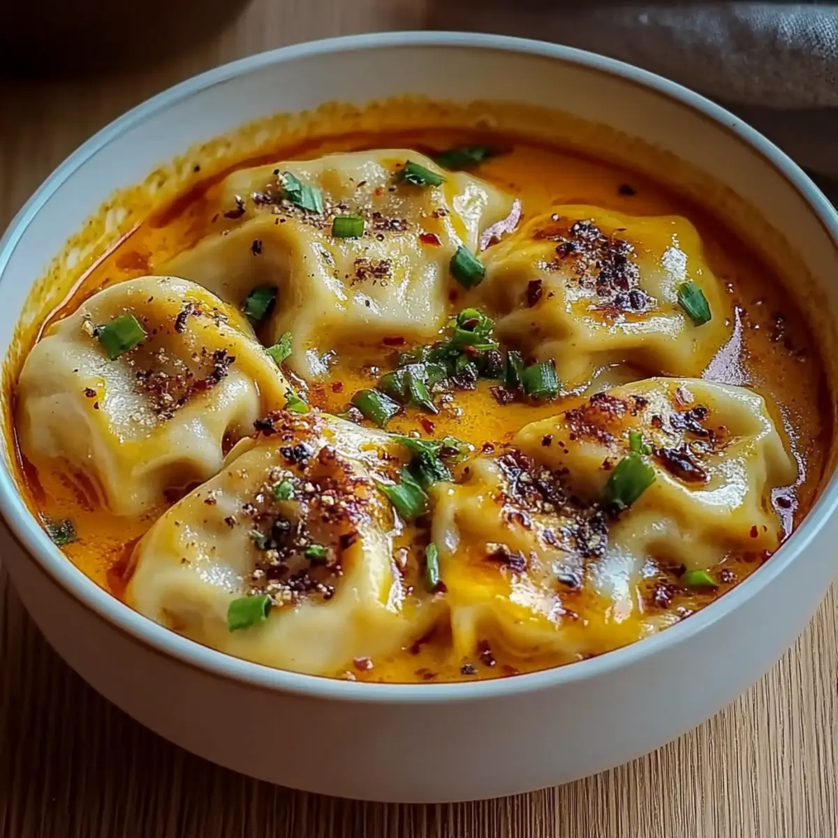 Dumplings Curry Soup