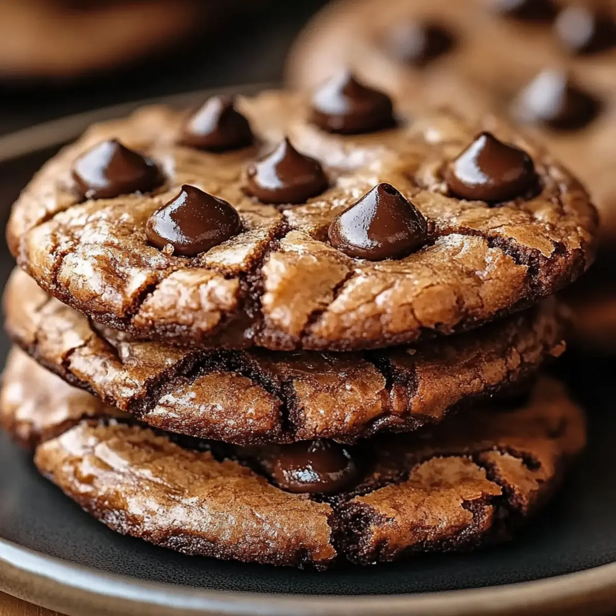 Espresso Chocolate Fudge Cookies