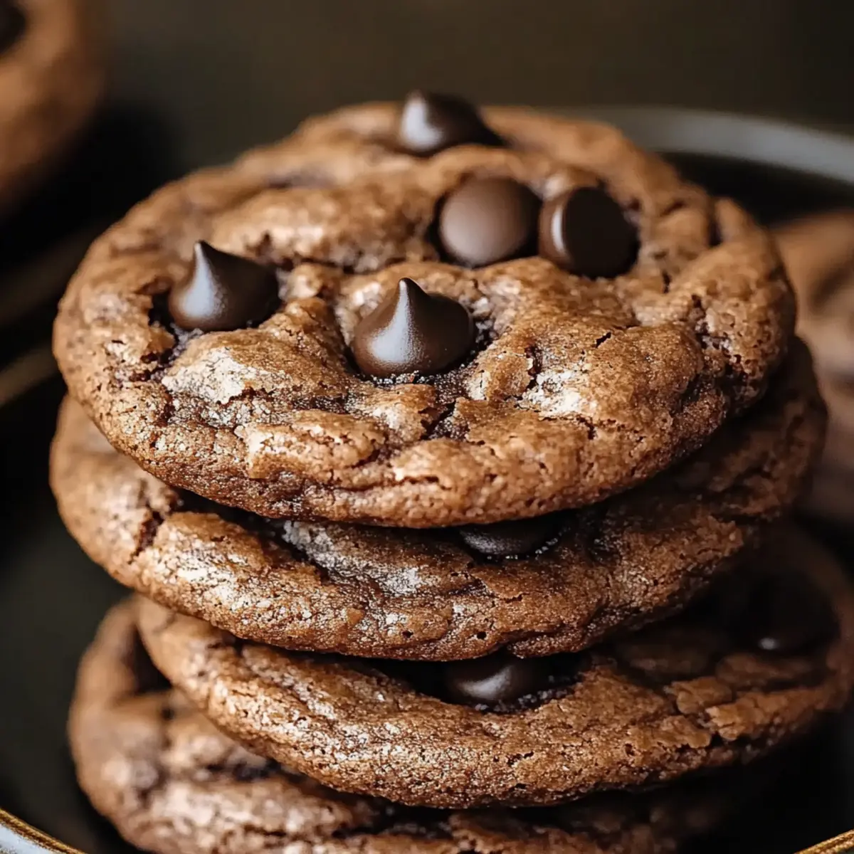 Espresso Chocolate Fudge Cookies