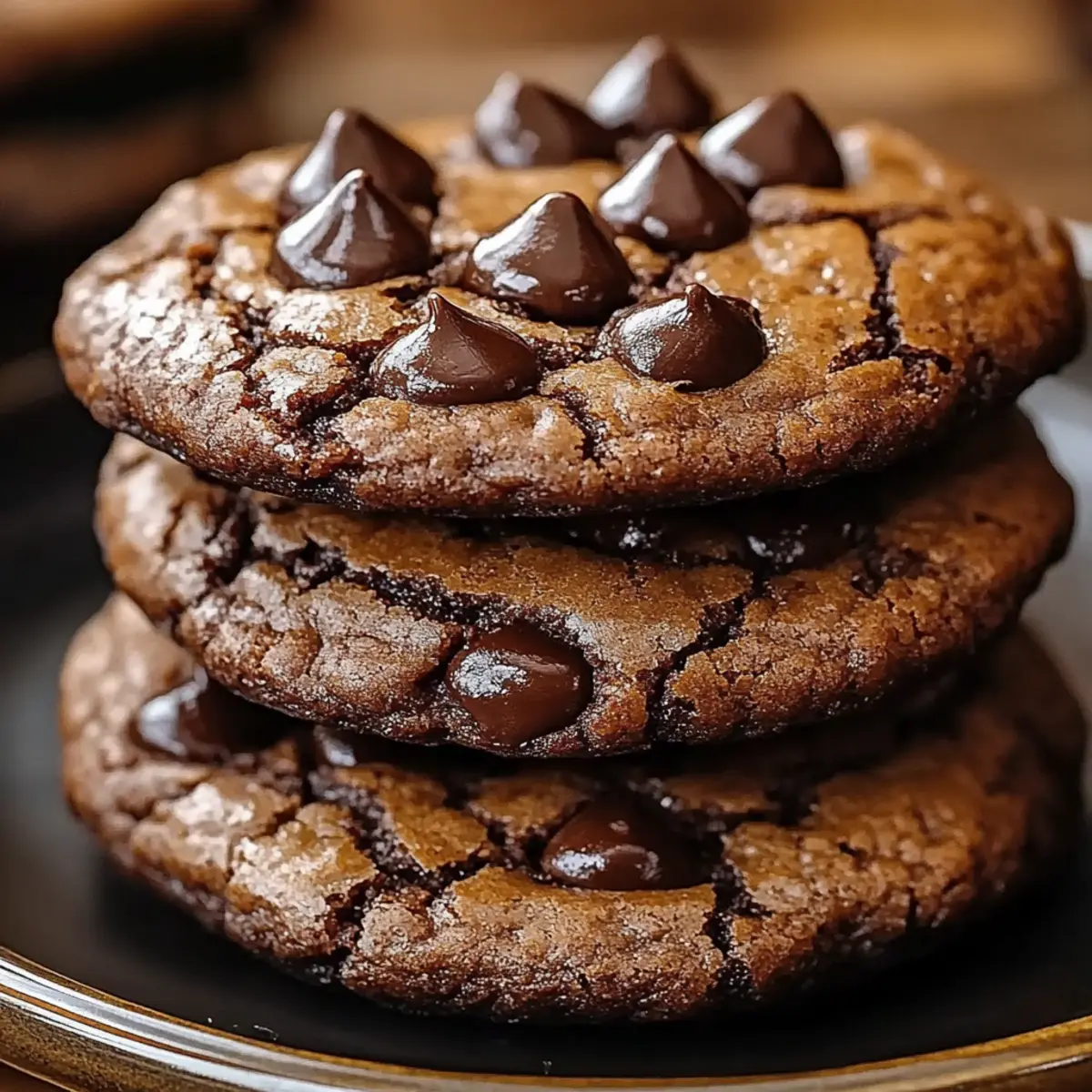 Espresso Chocolate Fudge Cookies