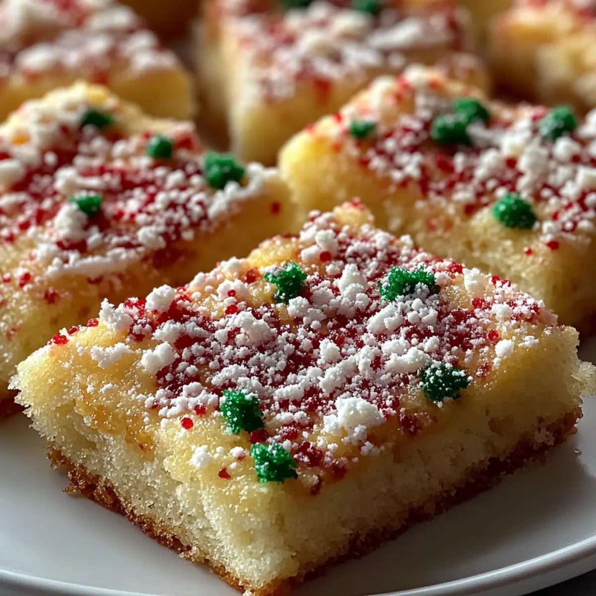 Festive Christmas Sugar Cookie Bars