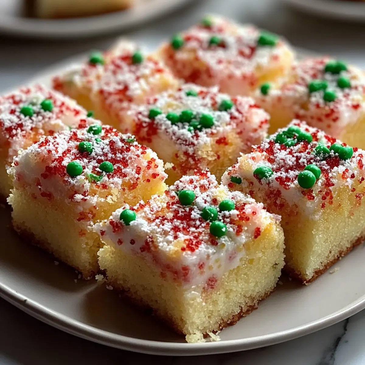 Festive Christmas Sugar Cookie Bars