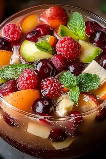 Festive White Christmas Sangria
