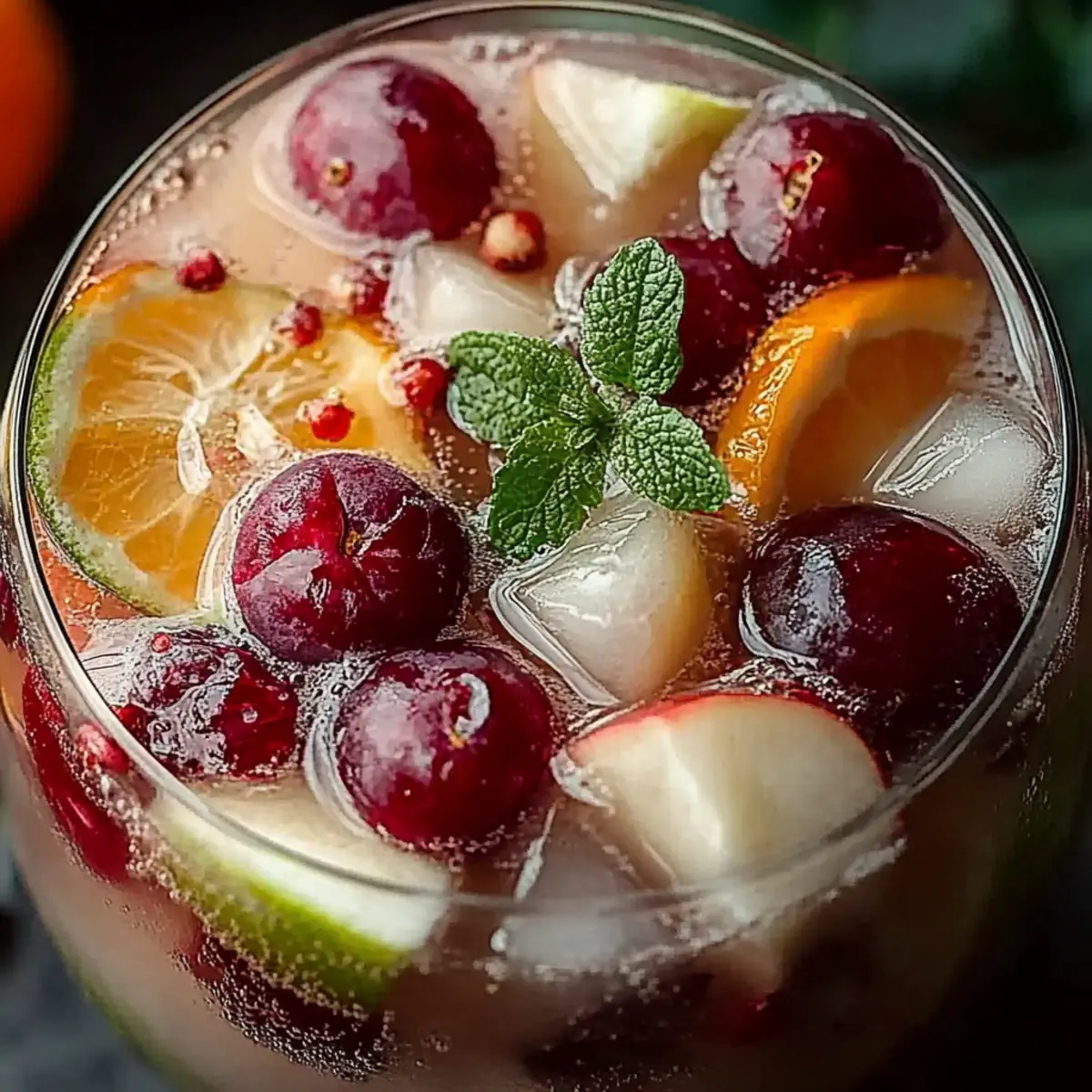 Festive White Christmas Sangria