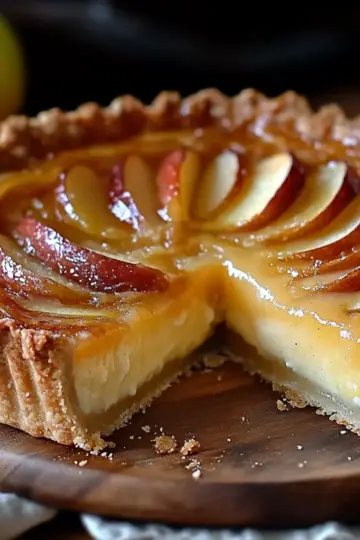 French Custard Pie with Apples