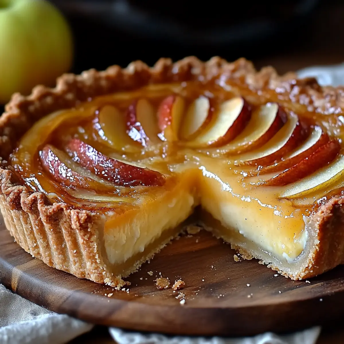 French Custard Pie with Apples