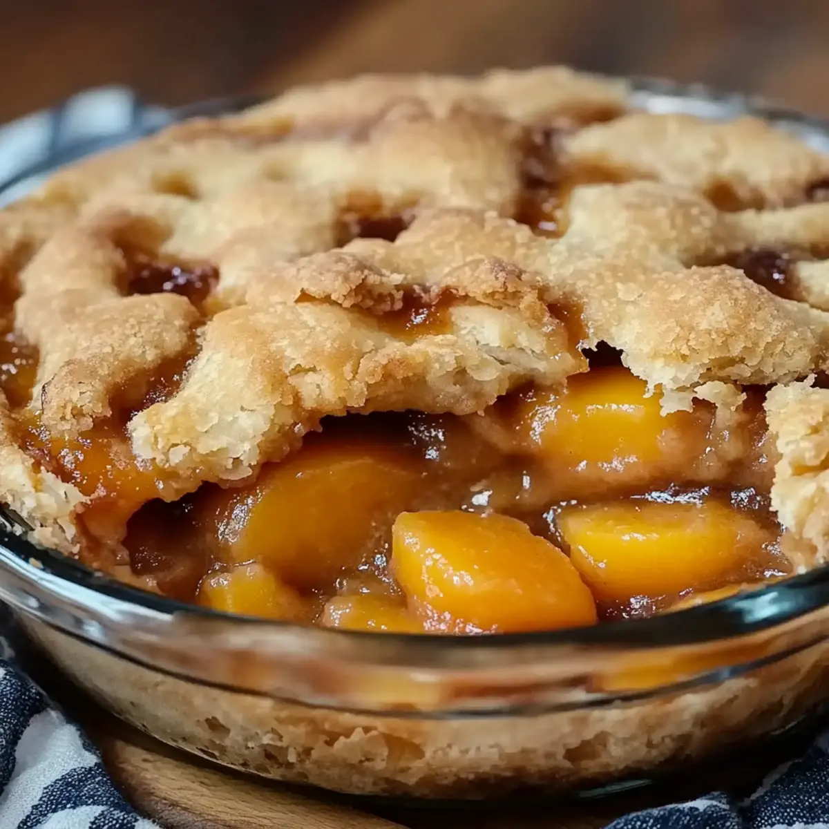 Fresh Southern Peach Cobbler