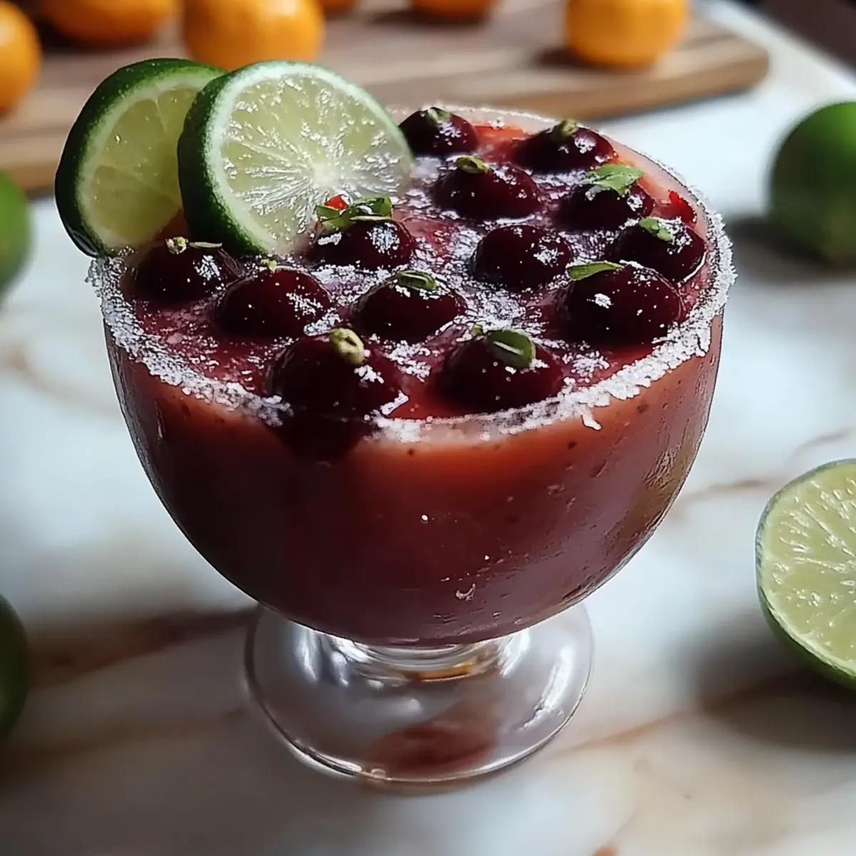 Frozen Cherry Lime Margarita
