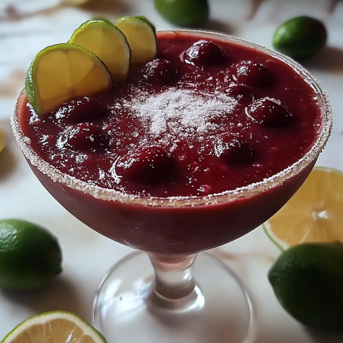 Frozen Cherry Lime Margarita