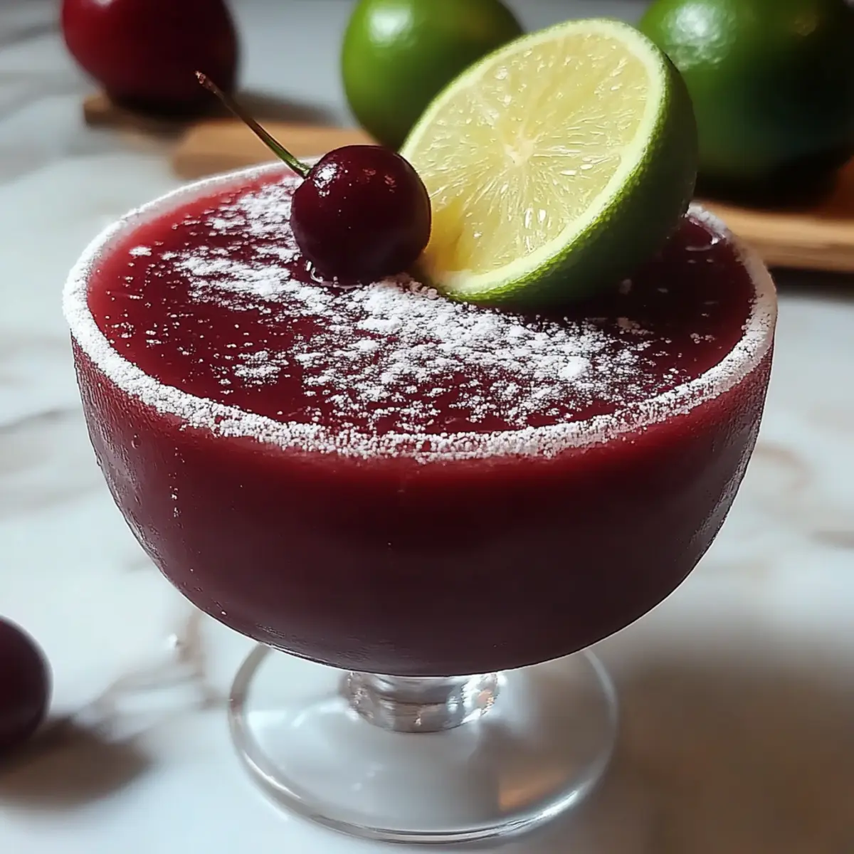 Frozen Cherry Lime Margarita