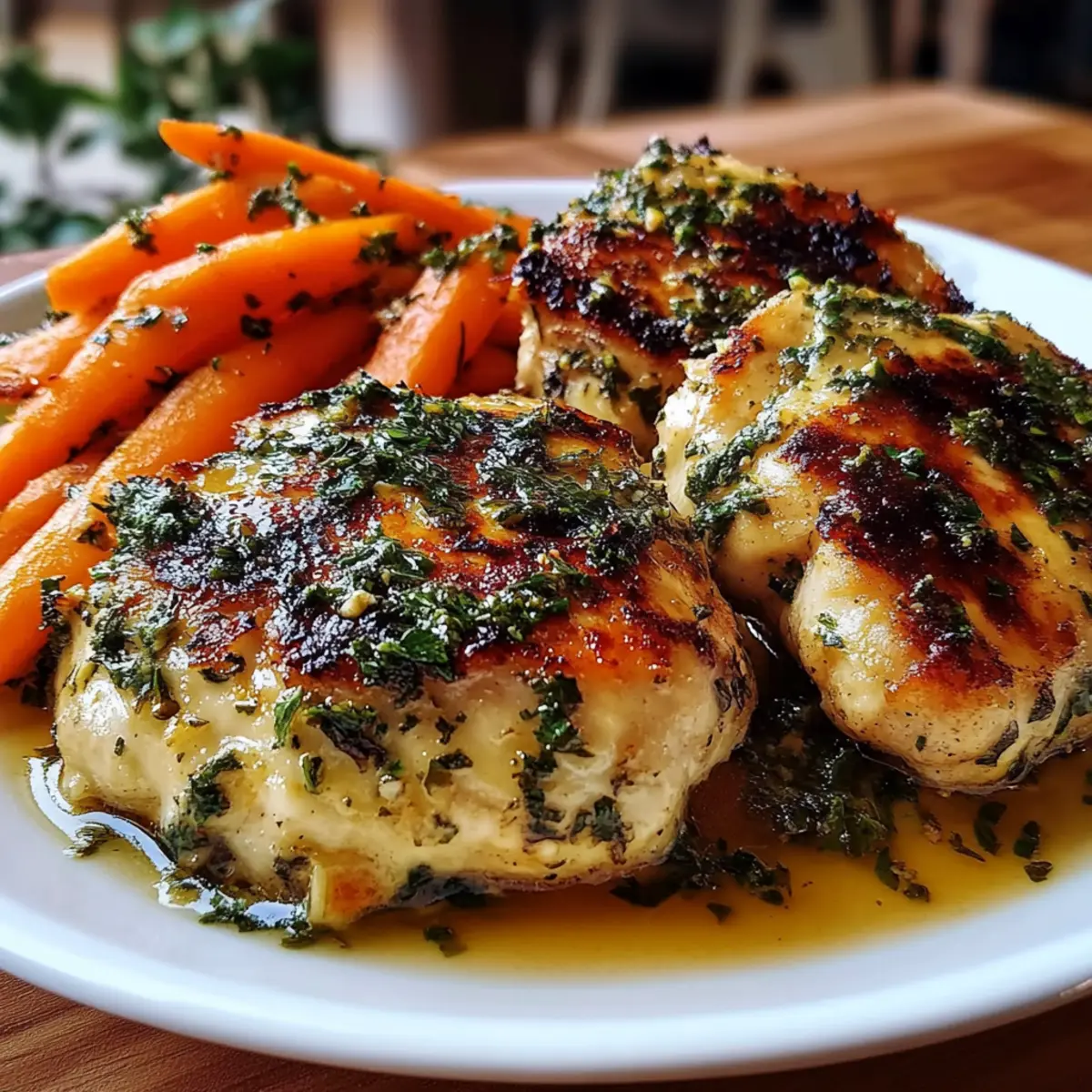 Garlic Herb Chicken & Carrot Plate