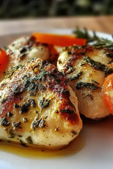 Garlic Herb Chicken & Carrot Plate