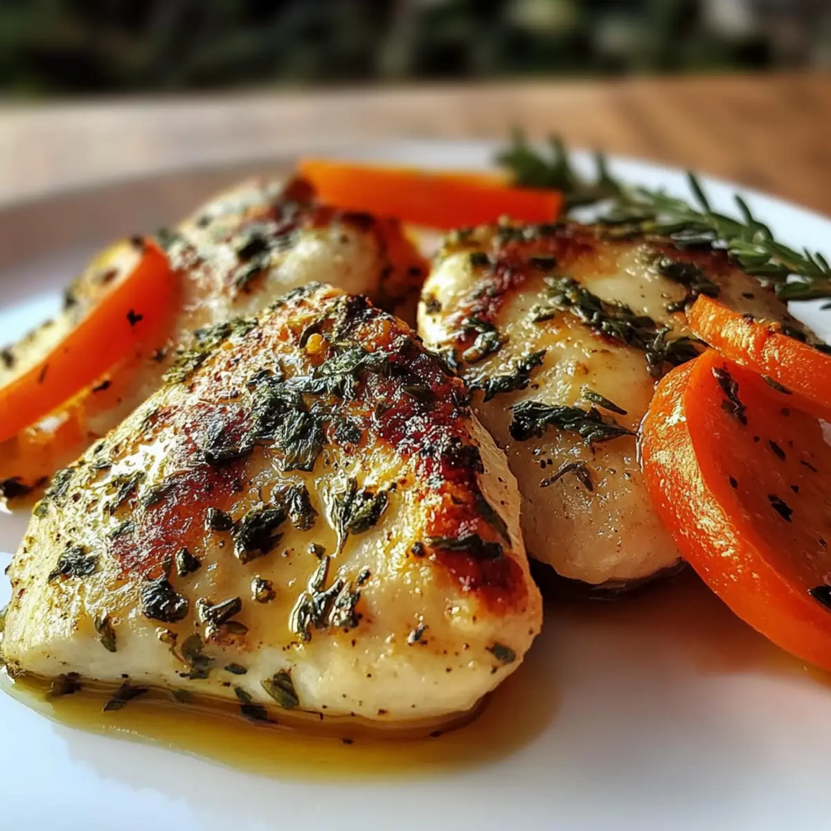Garlic Herb Chicken & Carrot Plate