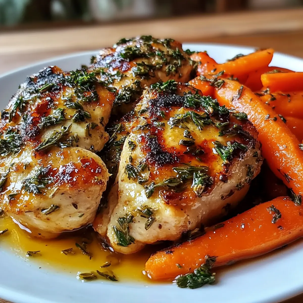 Garlic Herb Chicken & Carrot Plate