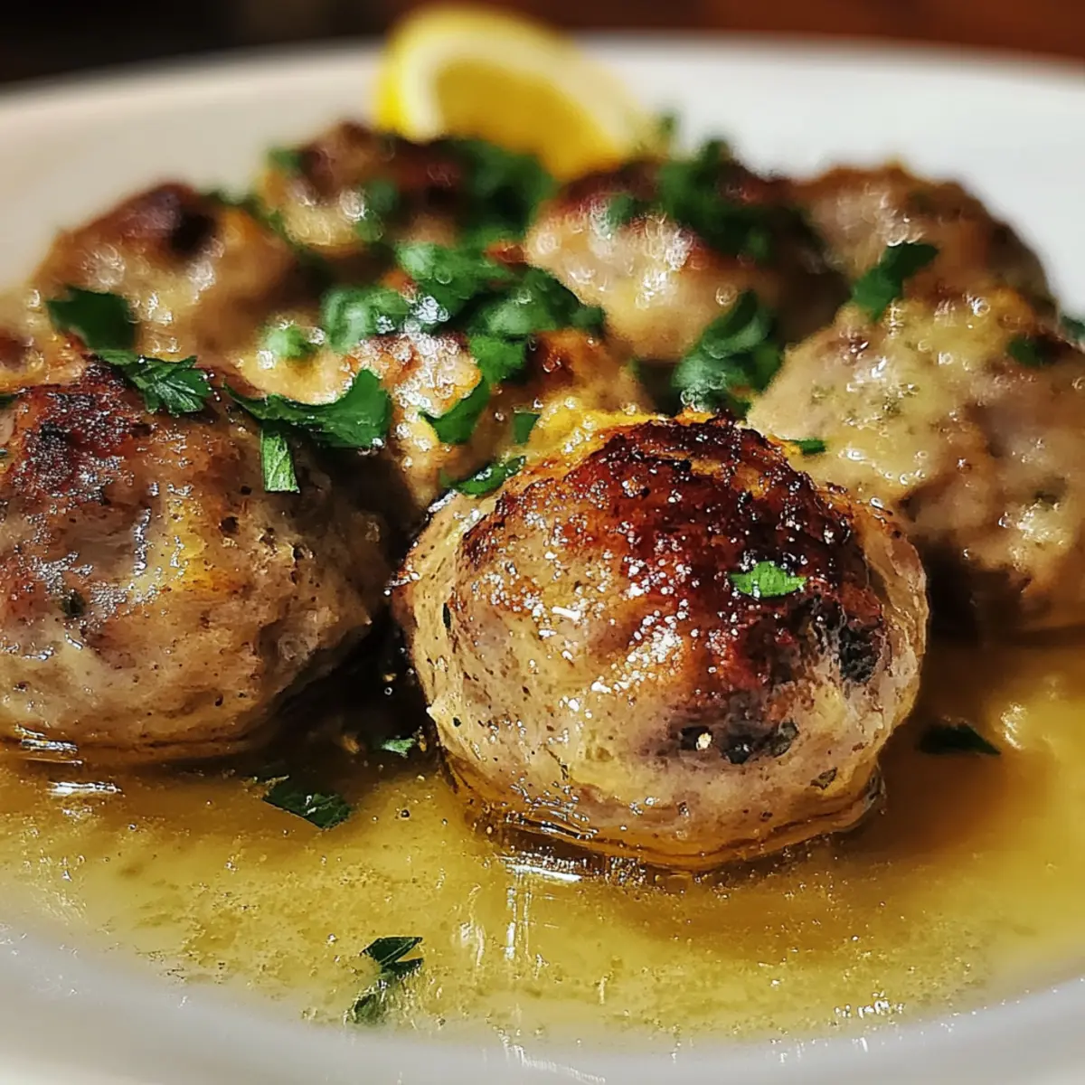 Greek Meatballs in Lemon Sauce